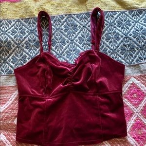 RED VELVET CROP TOP